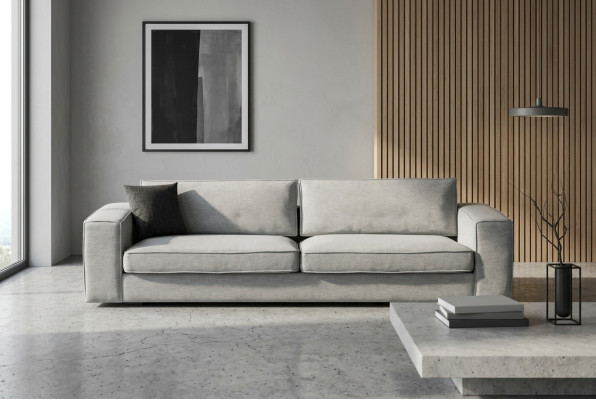 Modern bench with a light style and soft comfort