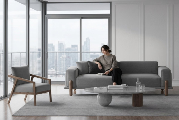 Sofa set and armchair always available