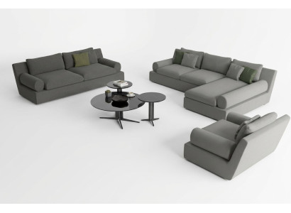 Corner sofa for 3 people with comfort and functionality