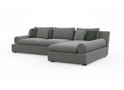 Aesthetic corner bench with shape and softness of material