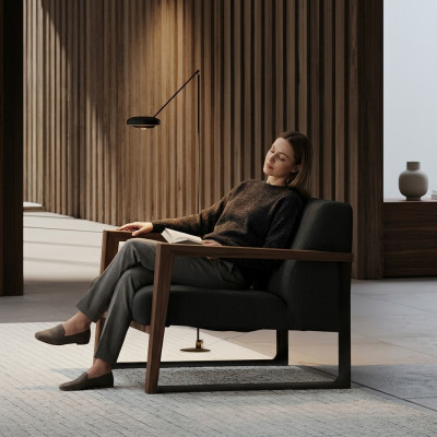 Modern table with a mat for a comfortable space