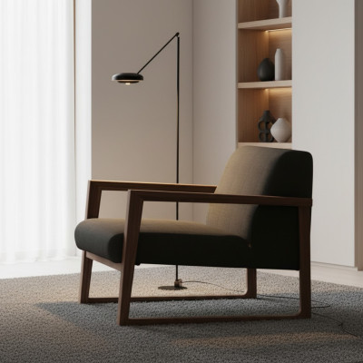 Modern table with a mat for a comfortable space
