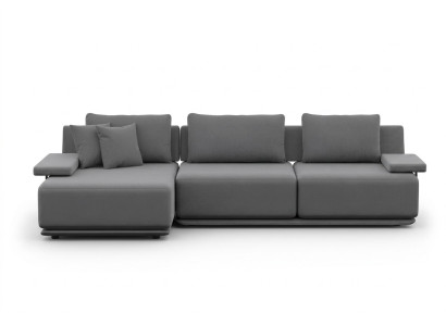 Aesthetic corner sofa for the living room without upholstery