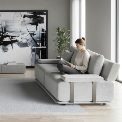Aesthetic 3-seater sofa with design emphasis