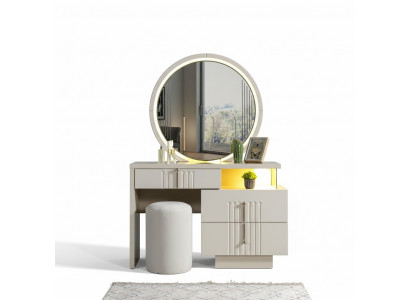 Elegant vanity table with mirror