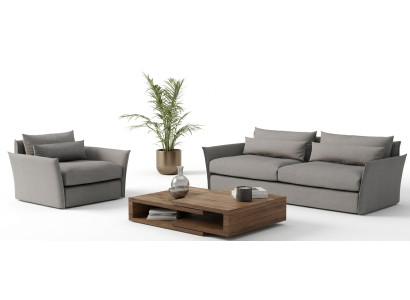 Modern sofa with armchair for living room
