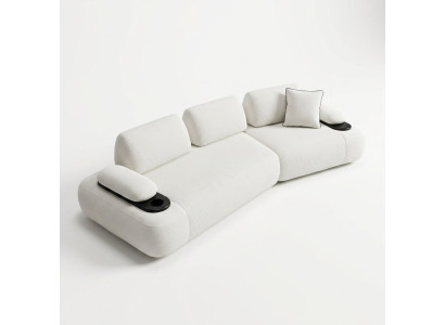 Stilvolles und minimalistisches Ecksofa für moderne Innenräume