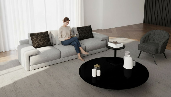 Elegant and comfortable sofa