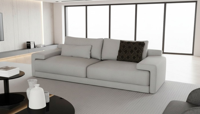 Elegant bench, comfortable in every detail