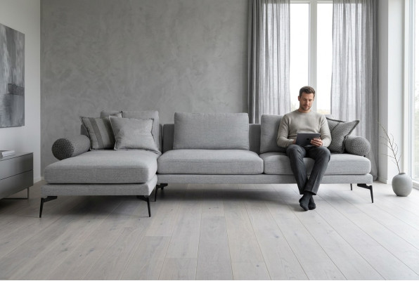 Sofa in corner design for comfort