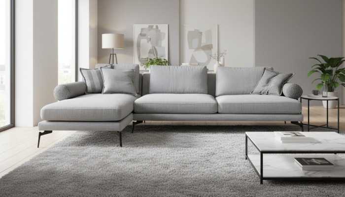 Sofa in corner design for comfort