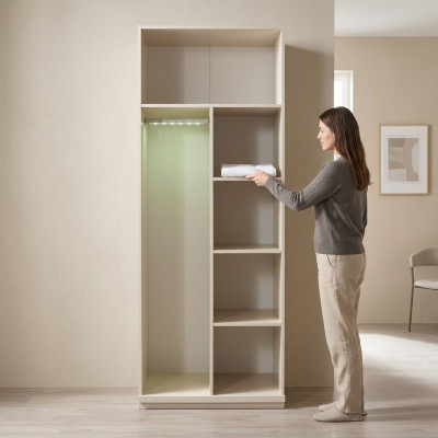 Modular modern wardrobe at 83 cm