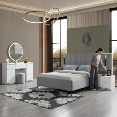 Elegant bedroom furniture set 5 pieces + 2 nightstands