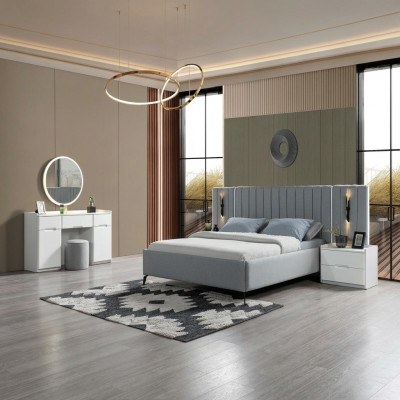 Elegant bedroom furniture set 5 pieces + 2 nightstands