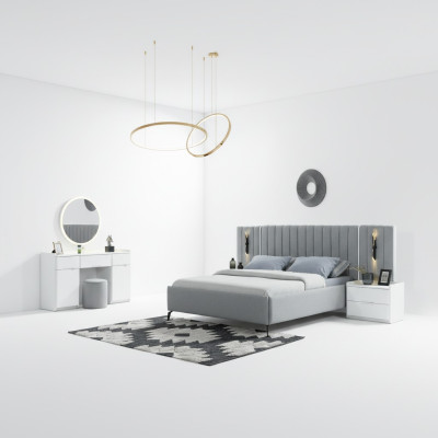 Elegant bedroom furniture set 5 pieces + 2 nightstands