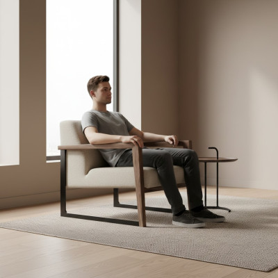 Minimalist chair, maximum comfort