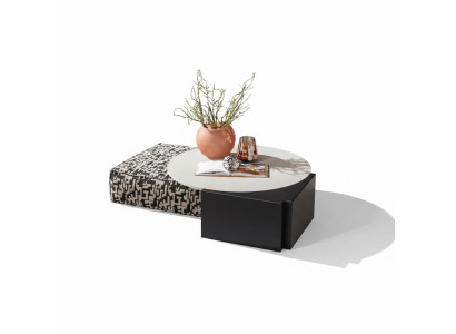Eleganter Beigefarbener Couchtisch aus Holz Modernes Design