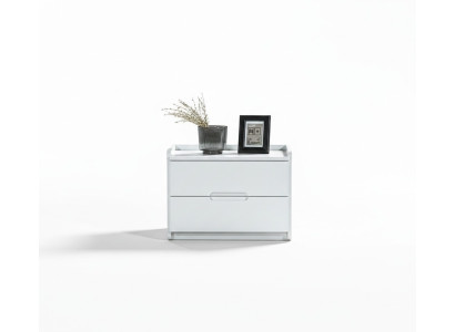 Modern white nightstand