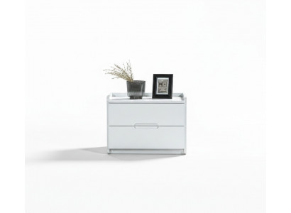 Modern white nightstand