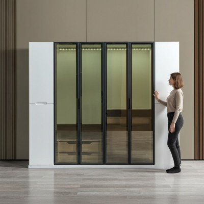 Modern wardrobe at 255 cm