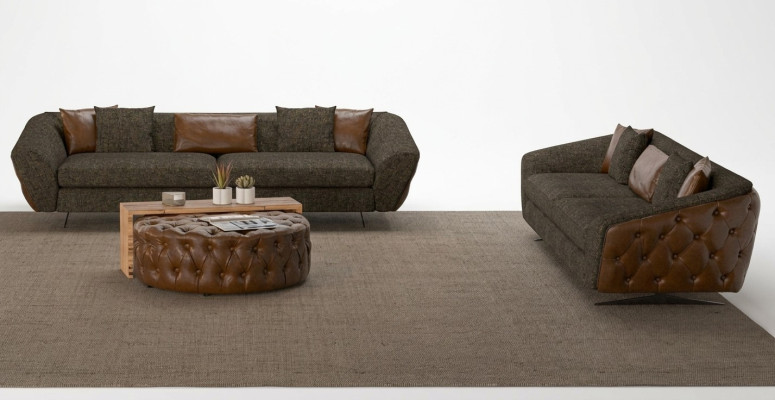 Modern seating set 2x for your home