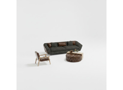 Sofa set, armchair and modern table