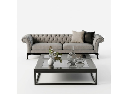 Modern three-seater, nice design, comfortable