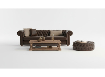 Sofa for the living room and pouf that combines style and comfort