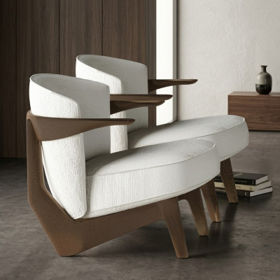 Modern design table Lusso, soft, without excessive decoration