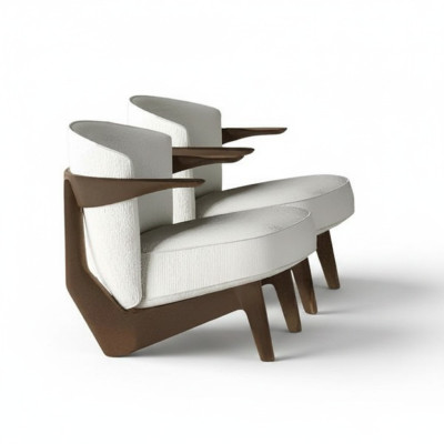 Modern design table Lusso, soft, without excessive decoration