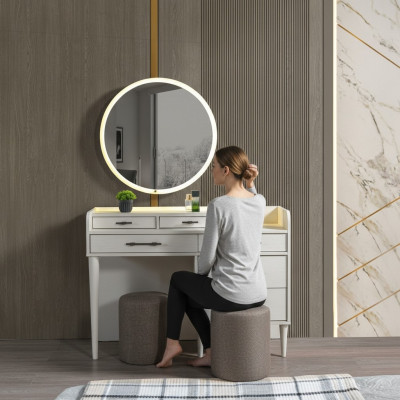 Modern wardrobe with mirror for the bedroom