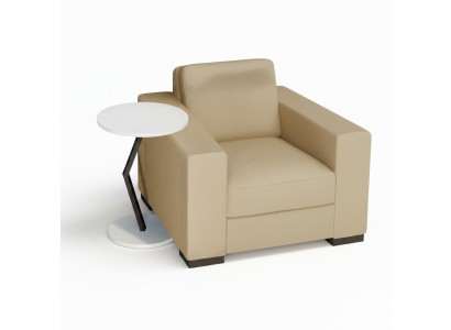 Weißer Holztisch im modernen Design