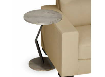 Beistelltisch aus Holz in Beige modern elegant