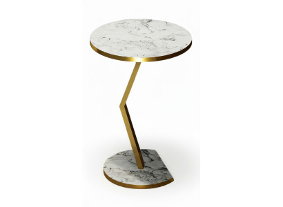 Beistelltisch aus Holz in Weiß modern elegant