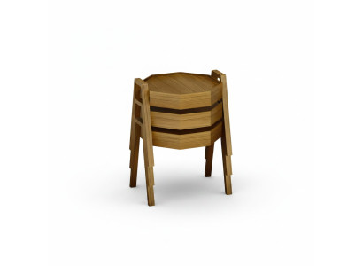 Couchtisch-Set aus Holz in Braun modern elegant