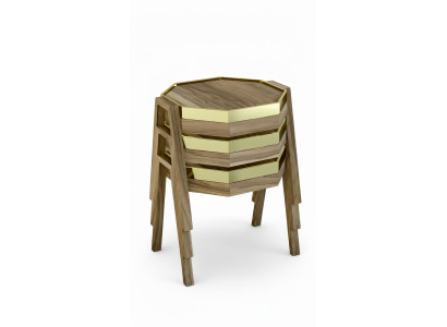 Couchtisch-Set aus Holz in Braun modern elegant