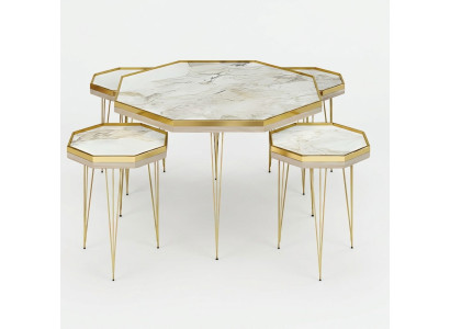 Set of wooden reading tables