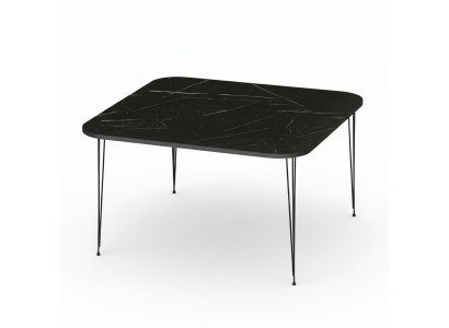 Eleganter schwarzer Couchtisch aus Holz mit modernem Design