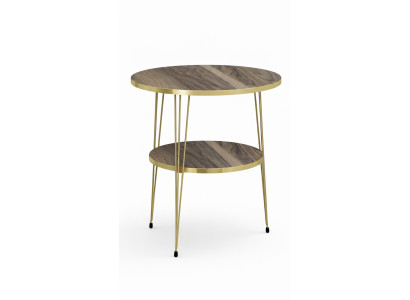 Beistelltisch aus Metall in Braun modern eleganter Wohnzimmertisch