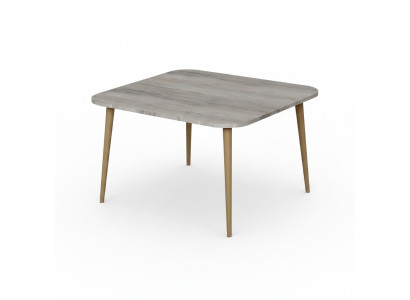 Moderner grauer Couchtisch aus Holz