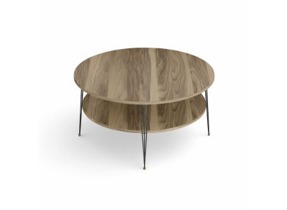 Eleganter brauner Couchtisch aus Holz