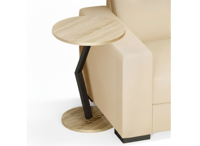 Beistelltisch aus Holz in Braun modern eleganter Wohnstil