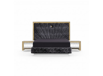 Elegantes weißes Schlafzimmermöbel-Set aus Holz mit modernen Design