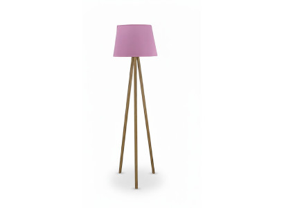 Rosa Holz Stehlampe modern eleganter Dekorationsartikel