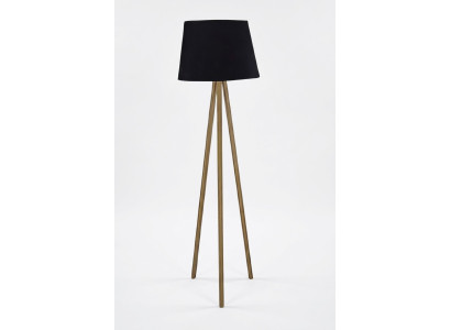 Moderne schwarze Stehlampe aus Holz für Wohnzimmer und Schlafzimmer