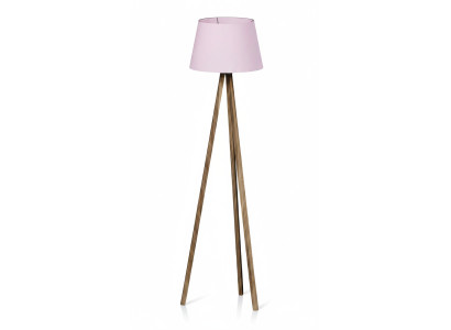 Elegante rosa Holz Stehlampe im romantischen Stil