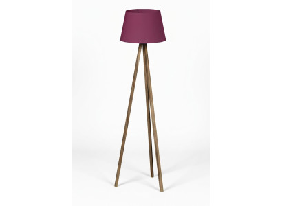 Elegante Lila Holz Stehlampe im modernen Design