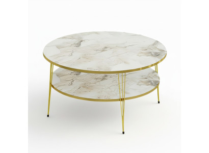Multifunktionaler Couchtisch aus Holz in Mehrfarbig modern