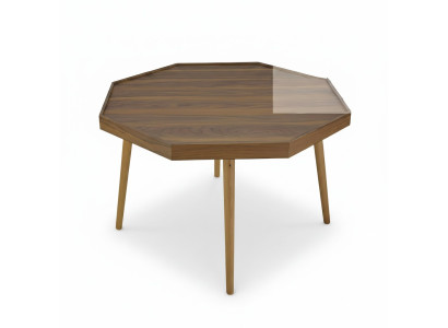 Eleganter brauner Couchtisch aus Holz für modernes Wohnzimmer