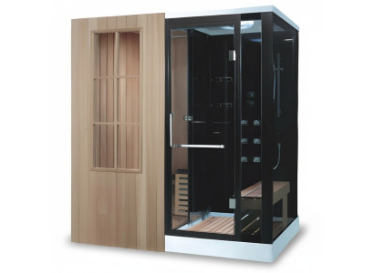 Sauna Dampfsauna Dampfdusche Massagedusche Saunakabine Hydromassagedusche